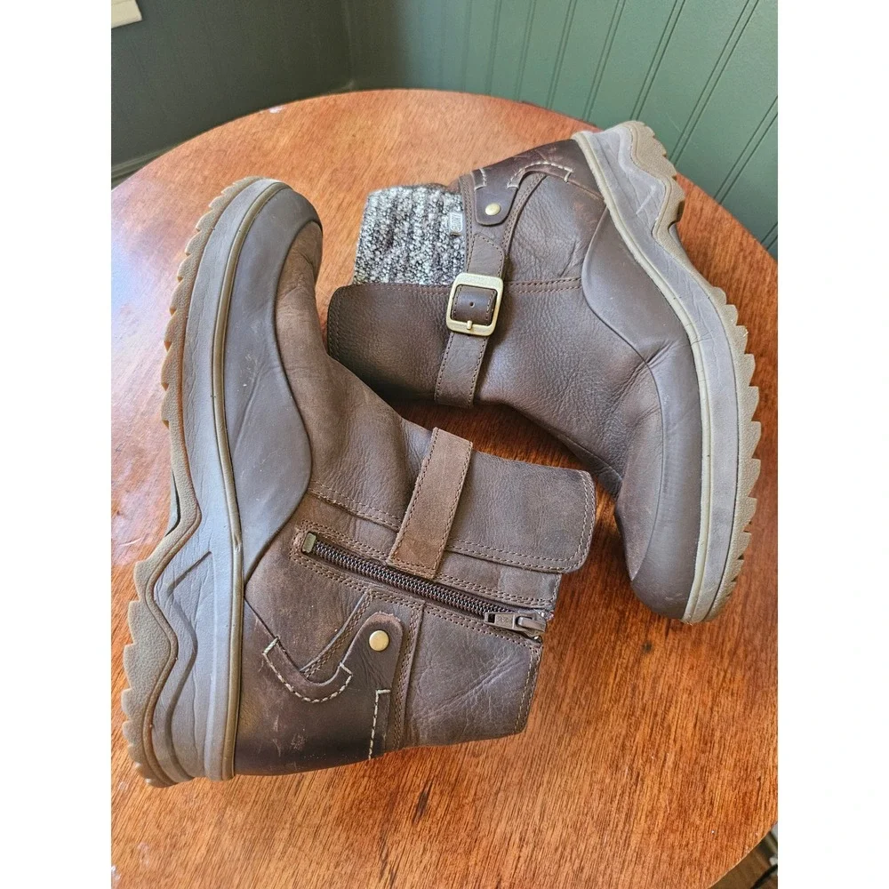 Merrell Eventyr Strap Waterproof Leather Ankle Boots Brown Womens 9 J01888‎